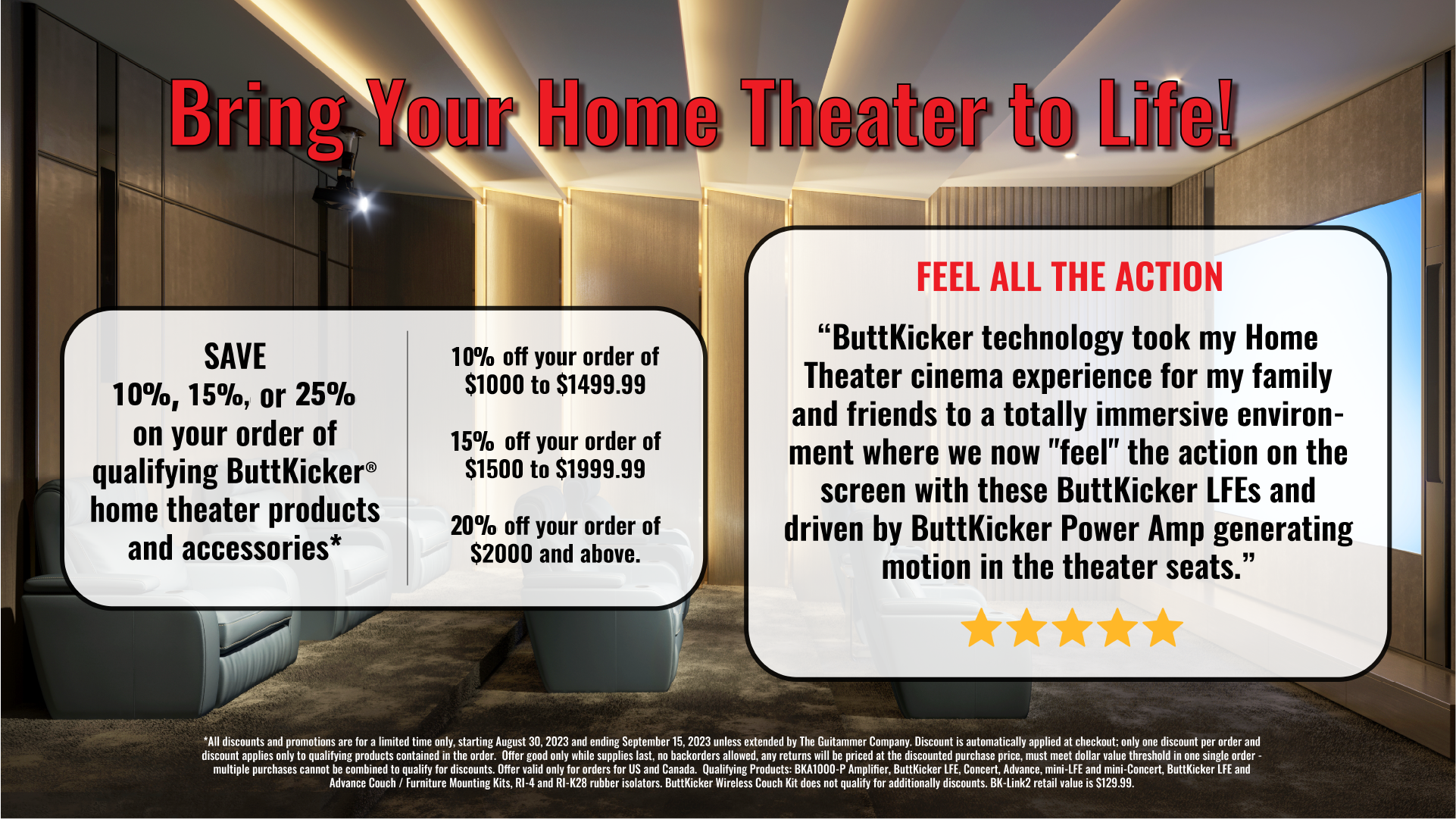 Home Theater Special Pricing