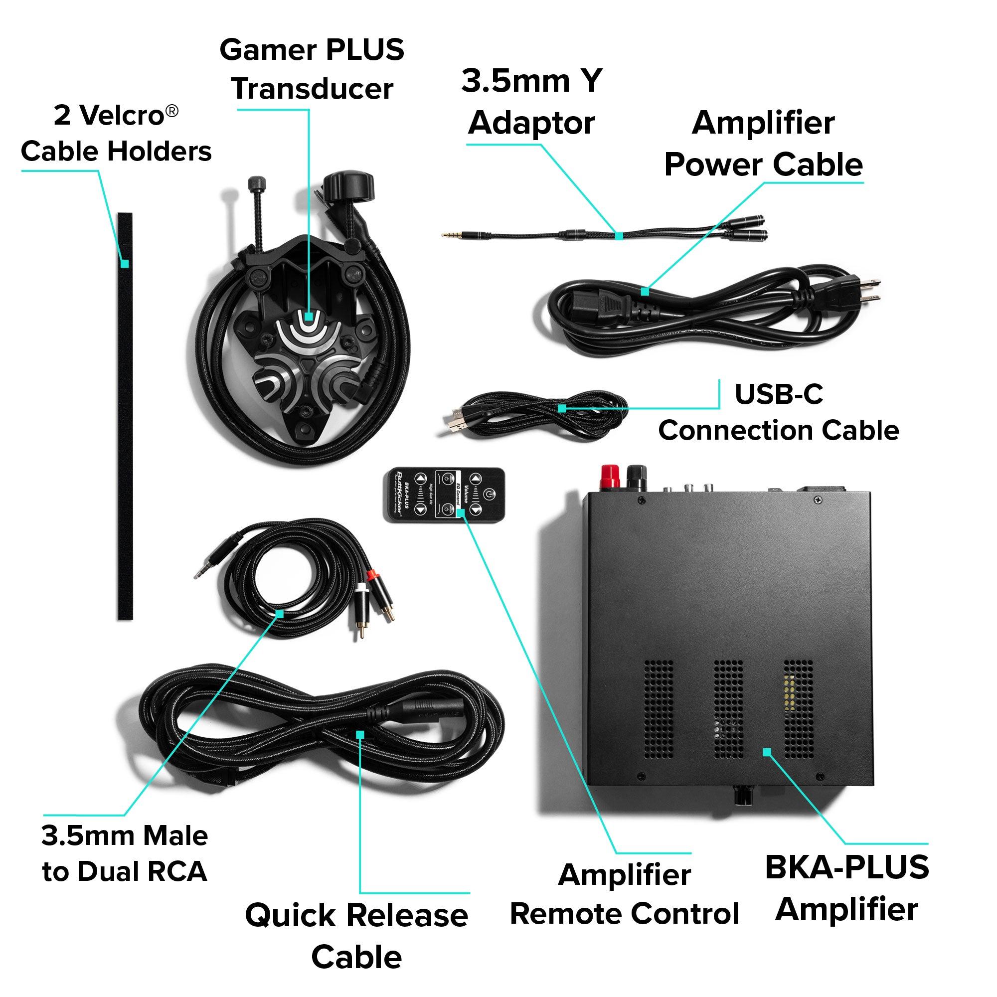 ButtKicker Gamer PLUS | Haptic Transducer with Power Amplifier 